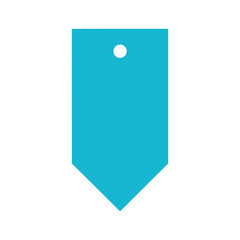 Blue Price Tag Illustration