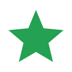 Green Star Icon Vector