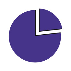 Purple Pie Chart Illustration