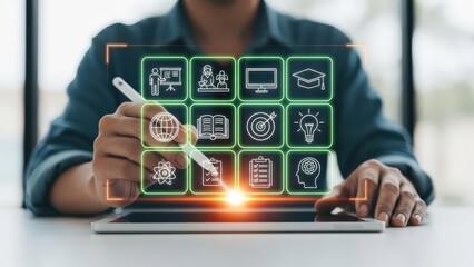 Digital learning and innovation concept