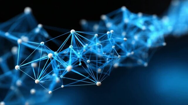 Digital Network: a visual representation of interconnected digital network, showcasing the complex web of data transfer and communication in the digital realm.