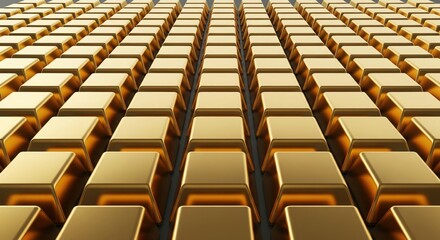 Gold Bars Representing Financial Stability