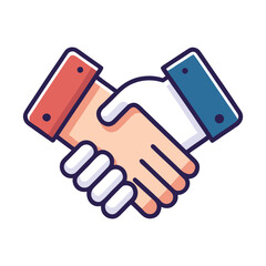 Minimal Handshake Partnership Icon System