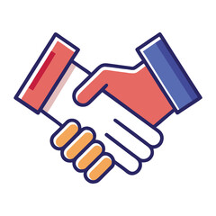 Minimalist Handshake Agreement Icon Set