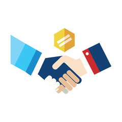 Solid Flat Handshake Icon Pack