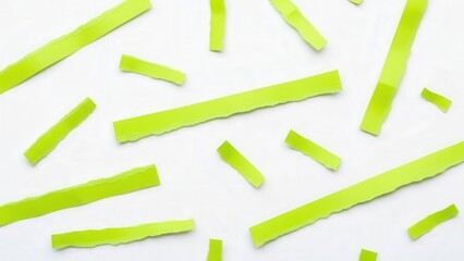 Green Asparagus Spears on White Background.