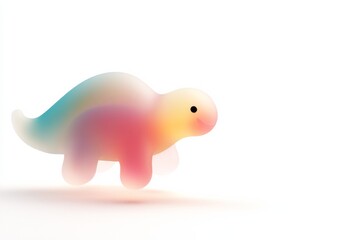 Fototapeta premium Vibrant dinosaur toy for kids - colorful design perfect for creative play