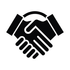 Vector Symbols Modern Business Handshake