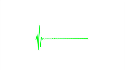 Heart rhythm, Electrocardiogram, ECG - EKG signal, Heart Beat pulse line concept design.