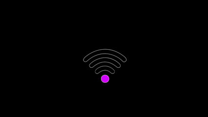 Wifi icon isolated. Wifi icon wireless internet connection signal.