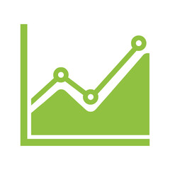 Vector Illustration of Rising Graph