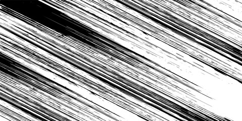 Obraz premium Element black brush stroke with grunge texture and rough edges. Perfect for modern art, posters, digital designs, and minimal graphic backgrounds.