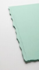 Torn Paper Edge with Seafoam Green.