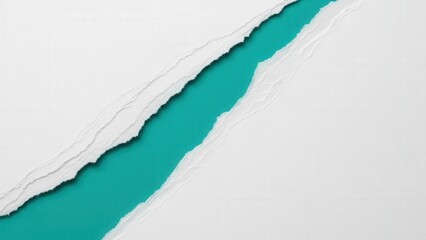 Torn Paper Edge with Teal Background.