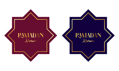 Ramadan poster design with elegant star shapes and golden calligraphy, celebrating the holy month and cultural traditions