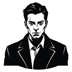 big collection of people silhouettes walking running and standing vector set