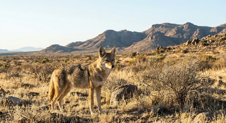 wolf in the mountains