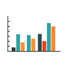 Bar chart showing increasing trends and fluctuations in data