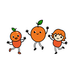 funny cartoon vegetables