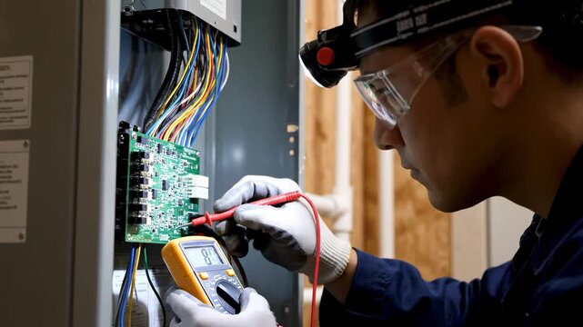 Expert Electrician Troubleshooting Circuit Board | Multimeter Diagnostics