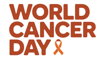 World Cancer Day Awareness: A vibrant graphic, spreading the message of awareness and support for World Cancer Day, a global initiative to fight and prevent the disease.