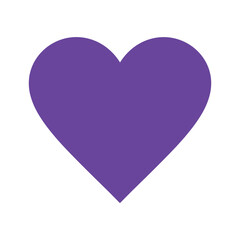 Purple Heart Vector Illustration