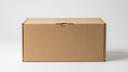 Eco-Friendly Plain Brown Corrugated Cardboard Shipping Box - Durable Kraft Mailing Box for E-commerce, Moving, and Gift Packaging