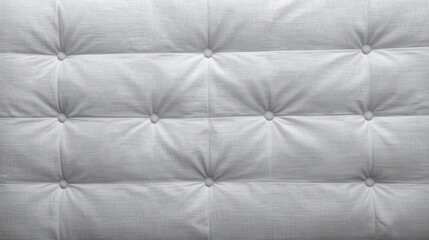 Fototapeta premium Gray Quilted Fabric Texture with Stitched Tufts and Padded Upholstery