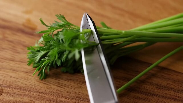 How to Easily Cut Parsley with Scissors (Kitchen Hack!)