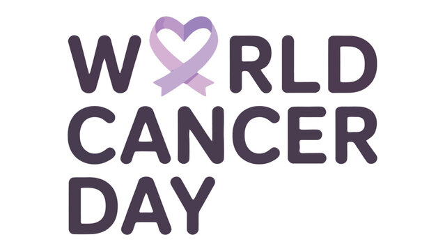 World Cancer Day: A visually striking depiction that captures the essence of solidarity and awareness for World Cancer Day, presented in a minimalist and emotionally resonant composition.