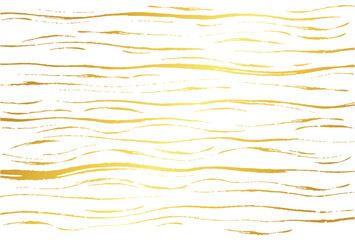 筆書きした金色の線の背景素材イラスト