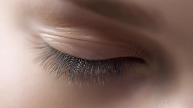 Mesmerizing Eyelashes: Close-Up Gentle Movement for Deep Sleep & Relaxation