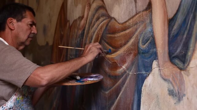 Mural Restoration: Watch an Expert Revive Ancient Art History
