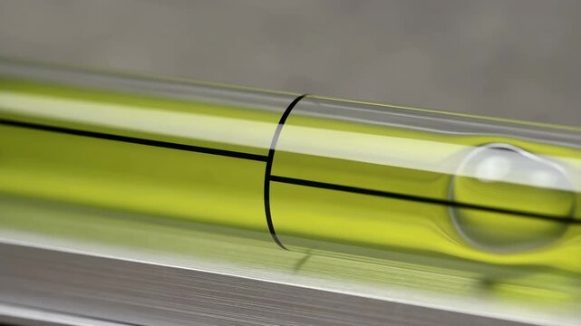 Spirit Level in Action: How the Bubble Reveals Uneven Surfaces