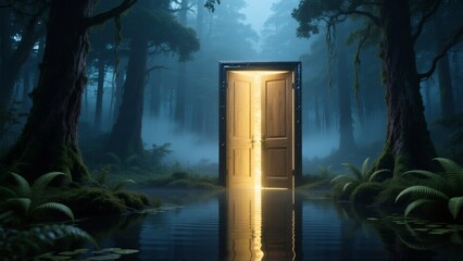 door in the night