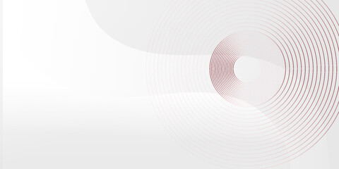 An abstract background designed to look modern and simple, with the main elements being circles and overlapping circle lines, in grey and red to emphasize the sense of movement and balance.