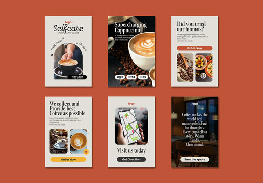 Coffee Shop Social Media Post Design Template