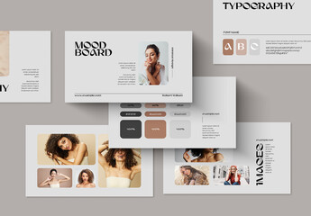 Minimal Brand Mood Board and Style Guide Template