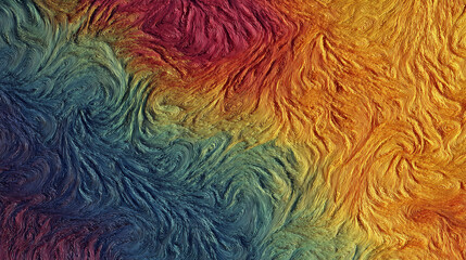 Vibrant Abstract Swirl Pattern Texture With Rainbow Colors For Creative Modern Digital Artwork Backgrounds Projects