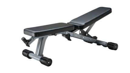 Adjustable workout bench for home gym strength training fitness equipment bodybuilding exercise machine studio isolated product on white background