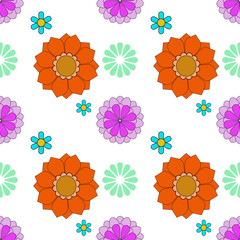 Sweet Decorative Flower Pattern 