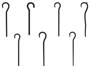 SHEPHERD CROOK SILHOUETTE
