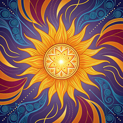 creative background with powerful and bright abstr