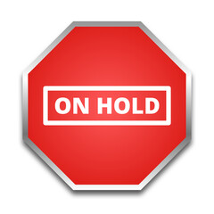 On hold sign 