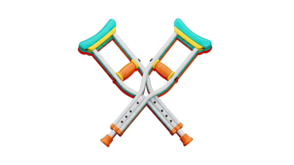 Colorful Crutches