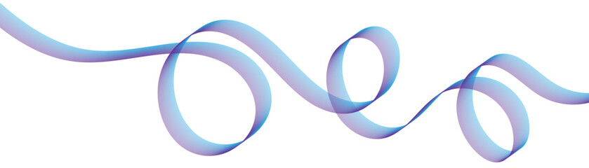 Abstract blue and purple gradient wave lines forming a smooth zig zag ribbon. Modern minimal design for technology, digital, and creative banner backgrounds.