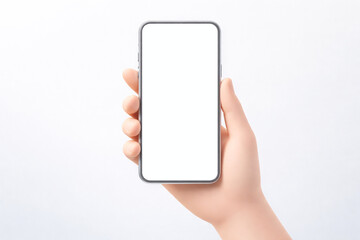 hand holding smartphone