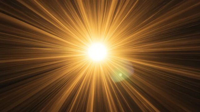 Abstract sunburst with warm glowing rays