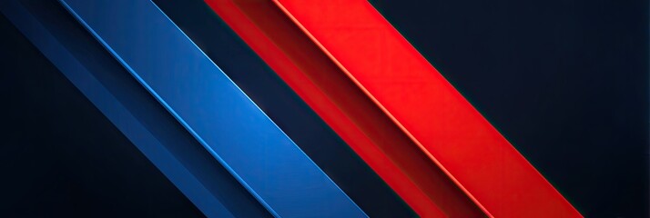 Abstract red and blue dynamic lines on dark background graphic design