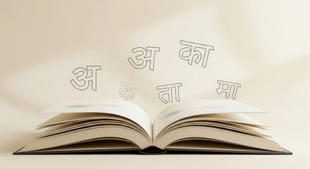 Clean studio photo representing Hindi literacy and learning